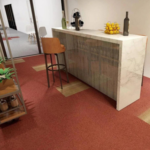 Azulejo de alfombra de oficina personalizado 50*50 alfombra tela de nailon ignífuga antiestático resistente a las manchas entrelazado suave piso alfombra azulejos - Product Image 6