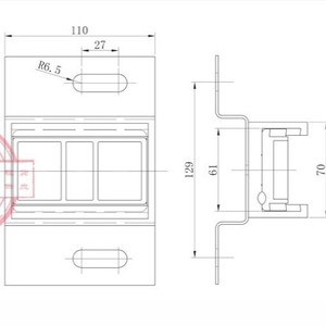 General Elevator Flat Cable <b>Clamp</b> 60mm For Traveling <b>Car</b> DJ-01 - Product Image 1