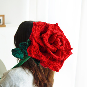 Regali per l'esame di ammissione all'università: Bouquet gigante di rose e girasoli in lana, fatto a mano all'uncinetto, alto <span class=keywords><strong>1</strong></span> metro, per interni/esterni - Product Image 2