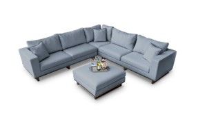 Hot Selling Classic Sectional Garden <strong>Sofa</strong> <strong>Set</strong> Metal Aluminum L-<strong>shape</strong> <strong>Sofa</strong> Couch <strong>Set</strong> <strong>All</strong> Weather Indoor Outdoor Furniture <strong>Sofas</strong> - Product Image 2