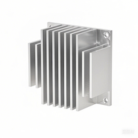Dissipateur thermique à ailettes rainurées, dissipateur thermique en aluminium sur mesure pour IGBT/LED/CPU, fabricant OEM GLGNET