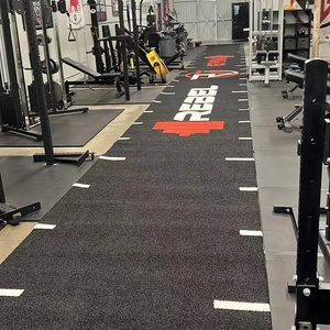 Nwt biểu tượng tùy chỉnh phòng tập thể dục cỏ nhân tạo tập thể dục theo dõi màu xanh lá cây màu Đỏ Đen Trắng Nhân Tạo Astro Turf - Product Image 4