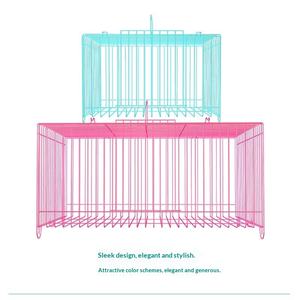 Premium Sağlam Demir Tel Evcil Hayvan Kafesi Hamster Tavşan Taşıma Taşınabilir Katlanabilir Küçük Büyük Yatak Bölmeleri Güvenli Evcil Hayvan Seyahati - Product Image 1