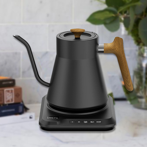 Gooseneck <b>Kettle</b> Black Variable Temperature Teapot Kitchen Wooden Handle Elektrik Coffee Tea <b>Kettle</b> With Lcd Gooseneck - Product Image 3