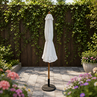 Parasol de luxe en aluminium à rayures, sur mesure, moderne, pour restaurant, mariage, jardin, hôtel, cour extérieure