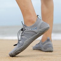 Nouvelles chaussures aquatiques unisexes à séchage rapide, semelle en caoutchouc antidérapante, cordon de serrage, pieds nus, plage, natation, randonnée, OEM ODM, vente en gros
