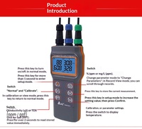 Alat Uji Kualitas Air Genggam IP67 untuk Penggunaan Laboratorium dan Lapangan dengan Meter PH/Konduktivitas/TDS/Salinitas/Oksigen Terlarut untuk Pekerjaan Lapangan