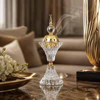 Quemador de Incienso de Cristal Jingpai de Lujo, Cristal K9 Transparente, Diseño Moderno, Adorno para Escritorio/Mesa, Decoración de Interiores, Meditación