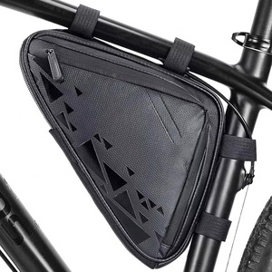 Muestra gratuita: Bolsa impermeable de poliéster para cuadro de bicicleta, bolsa para kit de herramientas de bicicleta de montaña, bolsa frontal para batería. - Product Image 5