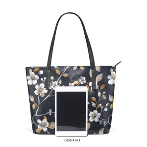 Cherry Blossom Flower <b>Women</b> <b>Bag</b> Luxury PU Leather Shoulder <b>Bags</b> for Lady Shopping Casual <b>Beach</b> 2024 - Product Image 3