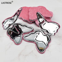 Private Label Makeup Mini Small Mirror Hand pink Glitter Double Side Foldable Portable Pocket Compact Travel Butterfly Mirror