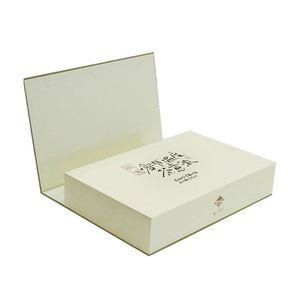 Boîte cadeau pour thé, papier artistique rigide, rectangle, design haut de gamme avec estampage à chaud en feuille d'or - Product Image 4