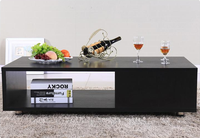 Ensemble de meuble TV et table basse noir Offre Spéciale Nouveau design