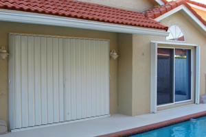 Volets accordéon anti-ouragan et panneaux anti-tempête JINFUDA Florida, volets accordéon latéraux pliables anti-ouragan - Product Image 5