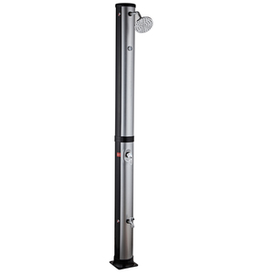 2023 NOUVEAU LANCEMENT <span class=keywords><strong>PVC</strong></span> corps rond <span class=keywords><strong>douche</strong></span> extérieure deux sections <span class=keywords><strong>douche</strong></span> de jardin facile à installer 38l <span class=keywords><strong>solaire</strong></span> avec thermomètre - Product Image 1
