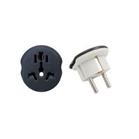 Adaptador de Enchufe Eléctrico Universal Tipo E/F de 5 Tomas para Europa, Enchufe Alemán, Uso en Viajes para Dispositivos Extranjeros