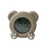 Multifunktion ale süße Nachttisch uhr Cartoon Bären uhr Kinder schlaf trainer Kinder Smart Wecker für Schlafzimmer