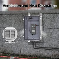 Caja de Conexiones Eléctrica Impermeable IP67 IP55 de ABS, Caja para Baterías, Carcasa para Equipos Electrónicos para Protección de Cableado en Exteriores