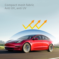 Pare-soleil de toit pliable fendu pour Tesla modèle 3 demi-lucarne avant et arrière toit ouvrant pare-soleil isolation thermique rideau de pare-brise
