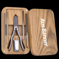 JM Best Seller Luxurious Pedicure Manicure Set Eco-friendly Stainless Steel Nail Clipper Dead Skin Pliers Pusher Box Packaging