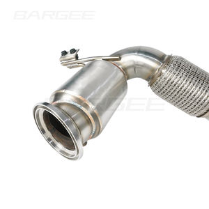 Bargee 3.5 pouces 304 acier inoxydable pour Bmw <span class=keywords><strong>Mini</strong></span> <span class=keywords><strong>Cooper</strong></span> <span class=keywords><strong>S</strong></span> F54 F55 <span class=keywords><strong>F56</strong></span> F57 F60 2.0T 2014-2018 tuyau de descente d'<span class=keywords><strong>échappement</strong></span> - Product Image 5