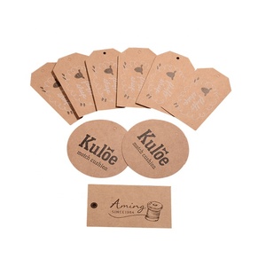 Fsc Chứng Nhận Tùy Chỉnh In Tên Thương Hiệu Logo May Mặc Kraft Giấy Các Tông Nhãn Quần Áo Treo Quần Jean Treo Thẻ Cho Quần Áo - Product Image 3