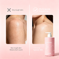 Gel douche parfumé à la noix de coco 16,9 fl oz avec technologie d'arôme longue durée en microcapsules