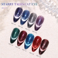 Danny Coll Vernis Magnétique Gel UV 9 Couleurs Nail Art Glitter Cat Eye Gel Polish Set