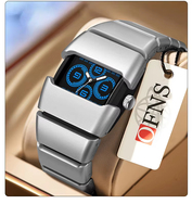 Reloj Ofns 1319 Sanda, Nuevo y Moderno para Hombre, Deportivo, Resistente al Agua, de Alta Calidad