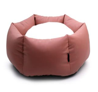 Lit de couchage pour animaux de compagnie confortable et fermé à six côtés, avec coussin intérieur en peluche douce, pour chiots et chatons