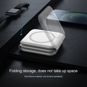 Station de recharge sans fil pliable 3-en-1 en promotion – Chargeur sans fil 15W 10W 5W pour montre connectée - Product Image 2