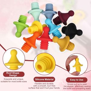 Food-grade Silicone Corks - Airtight Red <b>Wine</b> Preservation Stoppers, Sealing Plug <b>Wine</b> Bottle Cork Silicone <b>Wine</b> Plug - Product Image 3