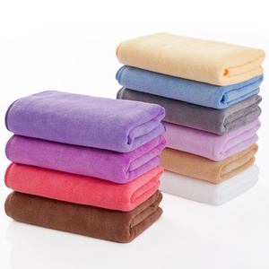 Serviettes de séchage pour <span class=keywords><strong>cheveux</strong></span> en microfibre ultra-fine 400g, extra-larges, épaisses et absorbantes, tissage uni, vente en gros d'usine - Product Image 1