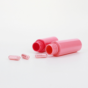 Botella de cápsulas rosa de 50 ml personalizada, envase farmacéutico de plástico PET, frasco para píldoras para productos de salud con tapa de rosca. - Product Image 2