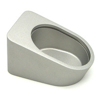 Base de montage CNC en aluminium de haute qualité, support ovale sablé couleur personnalisée pour capteurs intelligents et industriels