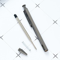 Nouveau style de stylo à bille en métal à action par clic, corps en métal massif, logo personnalisé, stylo publicitaire pour réunions d'affaires