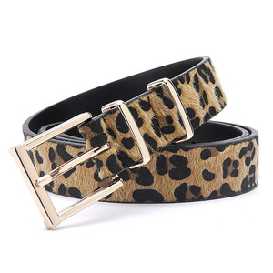<span class=keywords><strong>Cintura</strong></span> Personalizzata Hip Hop alla Moda, Multicolore con Stampa Leopardata, <span class=keywords><strong>in</strong></span> <span class=keywords><strong>Pelle</strong></span> PU Effetto Crine di Cavallo, Stile Punk per <span class=keywords><strong>Donna</strong></span>, Ideale per Jeans - Product Image 5