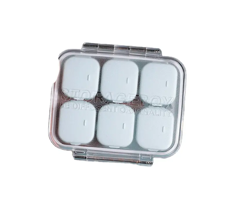 Portable Small Pill Box Mini Multi Grid Removable One Week Pill Box Small Sealed Carry On Medicine Storage