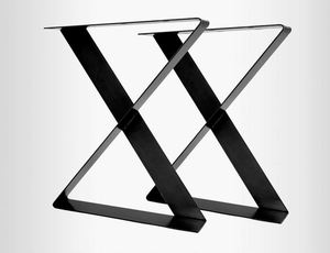 Newly Designed Iron Power Coating Matte Black X Shape <b>Table</b> <b>Legs</b> Custom for Kitchen Hotel Dining & Hospital Use - Product Image 6