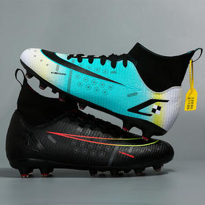 <span class=keywords><strong>2023</strong></span> chaussures de Football recouvertes de cuir pour AG longs ongles déchiquetés pour garçons et filles chaussures d'entraînement sportif de compétition de jeunesse - Product Image 4