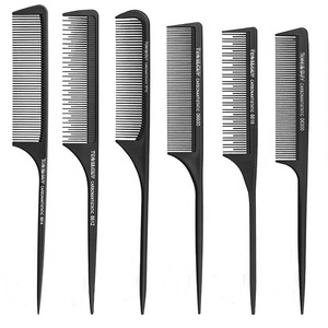 <span class=keywords><strong>Kit</strong></span> de peigne en carbone pour coiffeur professionnel, coupe de cheveux fine, <span class=keywords><strong>coiffure</strong></span> et stylisme - Product Image 2