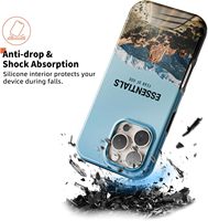 Coque vierge de haute qualité 2-en-1 en TPU et PC, avec revêtement par sublimation, finition brillante/mate, bouton ouvert/fermé, personnalisable pour iPhone 16 17