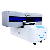 A3/A4 ukuran tahan lama Flatbed UV Inkjet Printer Format besar untuk kaca kayu PVC kulit kartu-terbuat dari logam dan plastik