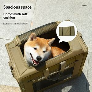 कस्टम पालतू वाहक सवारी के साथ पहियों हटाने योग्य रोलिंग 4 पहियों के साथ कस्टम पालतू कैरियर यात्रा - Product Image 2