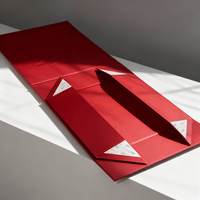 Boîtes cadeaux magnétiques pliables réutilisables écologiques haut de gamme, boîtes à broches en velours faites à la main, boîtes à foulards, cadeaux souvenirs d'entreprise