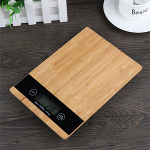 Cao accuary 5kg/1g Pin hộ gia đình bằng gỗ dinh dưỡng kỹ thuật số cơ khí tre điện tử trọng lượng nhà bếp thực phẩm đo quy mô - Product Image 2
