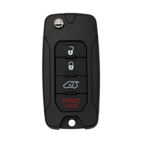 Coque de clé de voiture à distance à 3+1 boutons pour Chrysler 200 300 Aspen Dodge Avenger Jeep Clés de véhicule