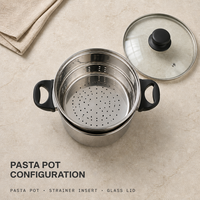 Vente en gros de casseroles à pâtes en acier inoxydable de 20 cm avec cuiseur vapeur, ensemble de 3 ustensiles de cuisine de 4 QT pour cuisinière à gaz et à induction