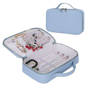 Hot Sale Lady Fashion Jewelry Storage Custom <b>Travel</b> Accessories Jewelry Organizer <b>Case</b> Necklace Bracelet Ring Earrings Zipper - Product Image 6