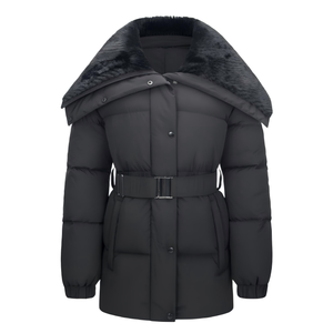Nuovo Piumino Invernale da Donna con Cappuccio, Giacca di Lusso Traspirante Antivento Calda e alla Moda - Product Image 1